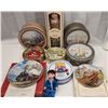 Image 2 : Assorted Decorative cookie tins, Dolls and Limited Train Porcelain Plates