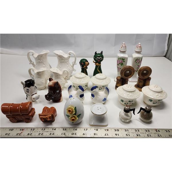 Huge lot of Various Salt & Pepper Shakers