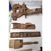 Image 3 : Huge lot of Vintage License plates, Wood Planers, Sift-Chine Container, Drill with case and accessor