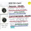 Image 1 : 2021 50¢ (2) - Current Coat of Arms & Commemorative First Coat of Arms
