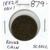 Image 1 : 1882H Canadian Victorian Large Cent. Obverse 1 (Round Chin). F-12. Scarce.