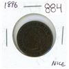 Image 1 : 1896 Canadian Victorian Large Cent. VF-30. Nice.
