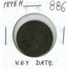 Image 1 : 1898H Canadian Victorian Large Cent. Heaton Mint. Key Date. F-12.