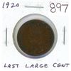 Image 1 : 1920 Canadian George V Large Cent. Last year of the Large Cent. EF-40. Nice.