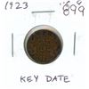 Image 1 : 1923 Canadian George V Small Cent. Key Date. VG-8.