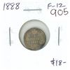 Image 1 : 1888 Canadian Victorian Silver 5 Cents. F-12.