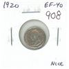 Image 1 : 1920 Canadian George V Silver 5 Cents. EF-40. Nice.
