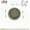 Image 1 : 1898 Canadian Victorian Silver 10 cents. G-4.