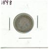 Image 2 : 1898 Canadian Victorian Silver 10 cents. G-4.