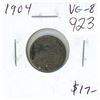 Image 1 : 1904 Canadian Silver 10 Cents. VG-8.