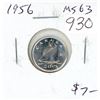 Image 1 : 1956 Canadian Silver 10 Cents. MS-63. Bright White. Nice.