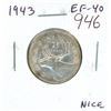 Image 1 : 1943 Canadian Silver 25 Cents. World War II issue. EF-40. Nice.