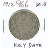 Image 1 : 1912 Silver 50 Cents. Key Date. Mintage of 285,867. VG-8.