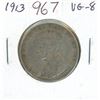 Image 1 : 1913 Silver 50 Cents. Key Date. Mintage of 265,889. VG-8.