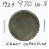 Image 1 : 1929 Silver 50 Cents. The first year of the Great Depression. VG-8.