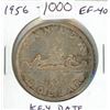 Image 1 : 1956 Canadian Silver Dollar. Key Date. Mintage of 209,092. EF-40.