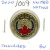 Image 1 : 1945 – 2002 United Nations Colourized Looonie. From an original Mint roll. BU.