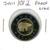 Image 1 : 2001 Polar Bear Toonie. Proof Like-65. Nice.