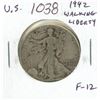 Image 1 : U.S. 1942 Walking Liberty Silver Half Dollar. F-12.