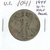 Image 1 : U.S. 1944 Walking Liberty Silver Half Dollar. F-12.