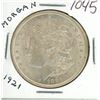 Image 1 : U.S. 1921 Morgan Silver Dollar. Philadelphia Mint. AU-50. Nice.