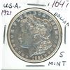 Image 1 : U.S. 1921S Morgan Silver Dollar. San Francisco Mint. EF-40.