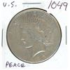 Image 1 : U.S. 1922S Peace Silver Dollar. San Francisco Mint. 100 years old. VF+.