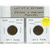 Image 1 : Lot of 2 Key Date George V Small Cents. 1930 & 1931, both VF-20.