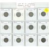 Image 1 : Lot of 12 Canadian George V Silver 10 Cents. Includes 1913, 1917, 1919, 1920, 1921, 1928, 1929, 1930