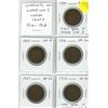 Image 1 : Complete set of World War I Large Cents. Includes 1914, 1915, 1916, 1917 & 1918. Coins grade VG-8 to