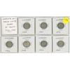 Image 1 : Complete set of World War II Silver 10 Cents 1939 – 1945. Coins grade VG-8 to VF-30.