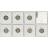 Image 2 : Complete set of World War II Silver 10 Cents 1939 – 1945. Coins grade VG-8 to VF-30.