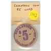Image 1 : Saskatoon Coin & Stamp Centre $5 Purple Wood.