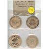 Image 1 : Lot of 4 different Frank Harding & Cec Tannahill Woods. Both extremely well-known Saskatchewan numis