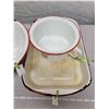 Image 2 : White and red Enamel Ware (3)
