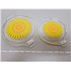 Image 1 : 2 Pyrex casserole “Sunflower” pattern lids