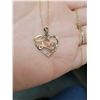Image 2 : Sterling silver chain with sterling heart pendant