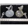 Image 2 : Pressed glass vinegar cruets (2)