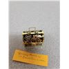 Image 3 : Sterling silver thimble in an enamelled case