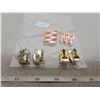 Image 3 : Vintage pink thermoset clip earrings (3 pair)