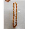 Image 2 : Pressed amber necklaces, 19” screw barrel fastener (2)