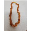 Image 3 : Pressed amber necklaces, 19” screw barrel fastener (2)