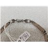 Image 3 : Sterling silver bracelet with cat eye stones, 7.97 grams
