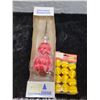 Image 1 : Satin ornament tree topper and miniature satin balls