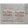 Image 2 : Two boxes of large satin Christmas ornaments