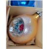 Image 3 : Box of large glass Christmas ornaments