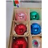 Image 4 : Box of large glass Christmas ornaments