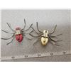 Image 4 : Spider broaches, wood with metal legs