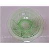Image 2 : Green depression glass berry bowl, “Royal Lace”, 10”