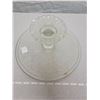 Image 3 : Pedestal cake plate, “Harp” pattern, Jeanette glass, 1950’s
